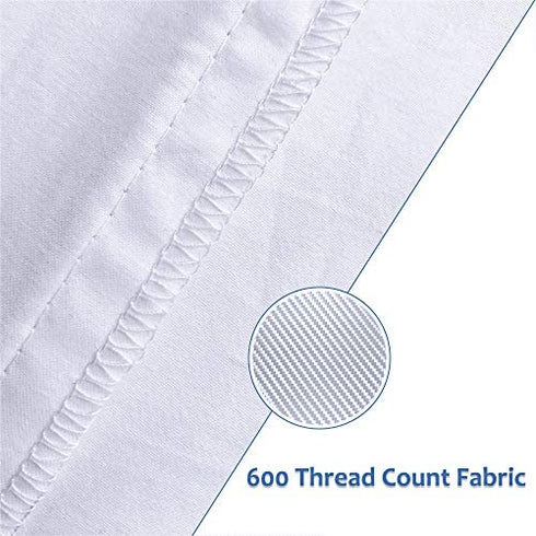 Precoco Toddler Pillowcase 14x19 Inch | 100% Cotton White Toddler Pillowcases Set of 2 with Zipper Hidden | Super Soft 600 Thread Travel Pillow Covers for Boys Girls Kids Bedding, Gentle & Breathable